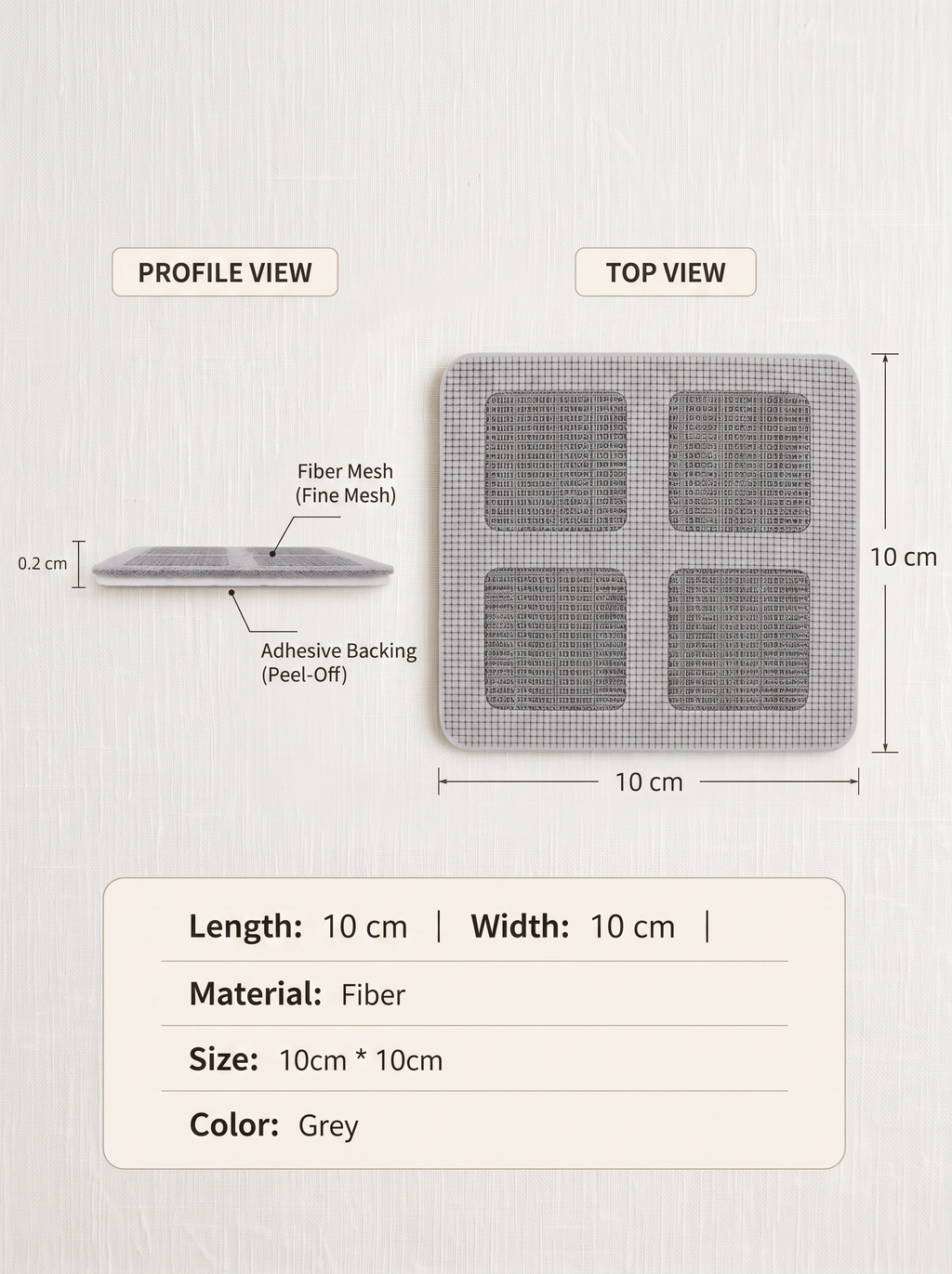 HairTrap 50-Pack Disposable Hair Catcher – Shower Drain Mesh Strainer