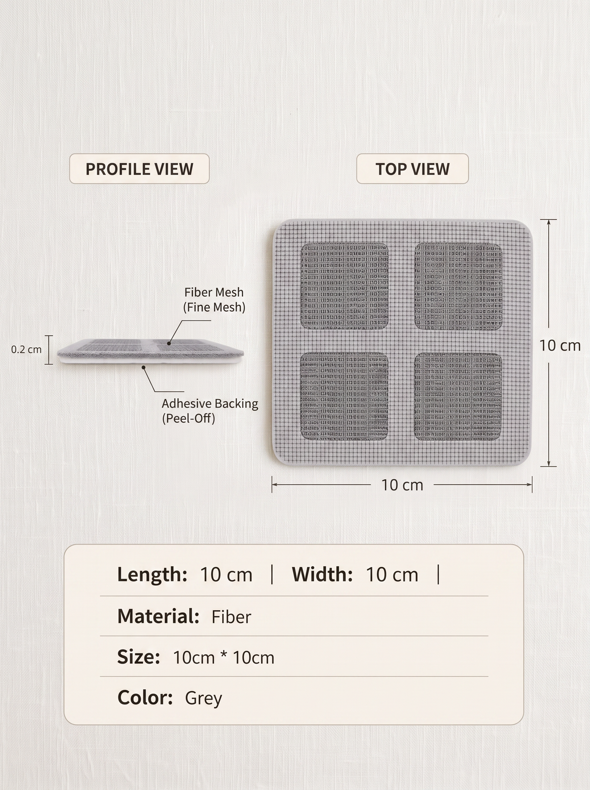 HairTrap 50-Pack Disposable Hair Catcher – Shower Drain Mesh Strainer